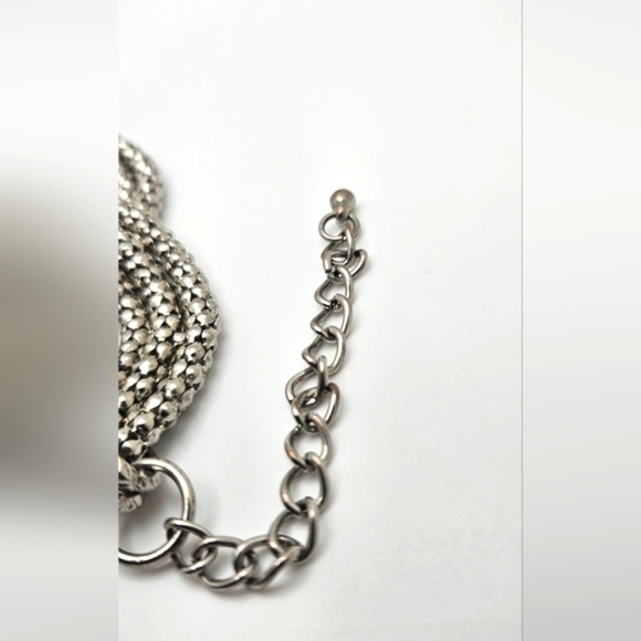 ๐ข3/$19๐ข Unique Popcorn Chain Braided Silver Tone Bracelet - Picture 5 of 7